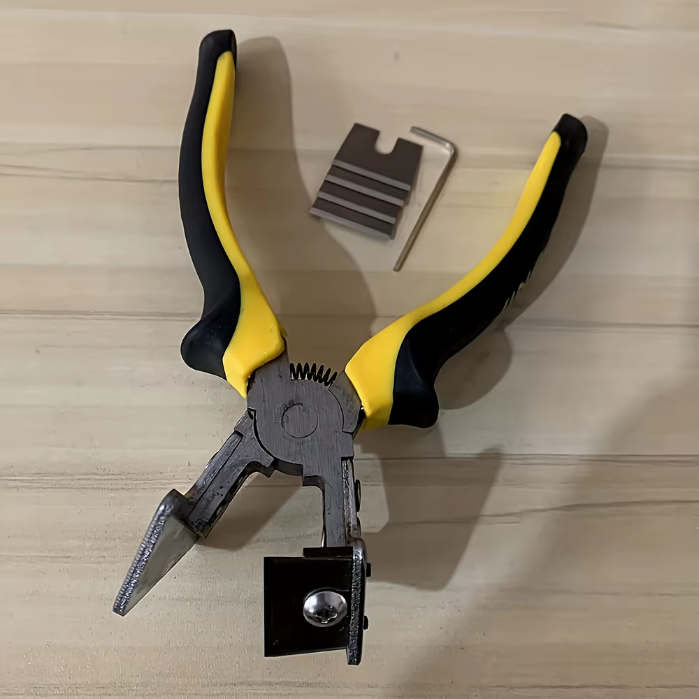 Pince à onglets professionnelle à angle de 90 degrés et outil de coupe semi-circulaire – ciseaux