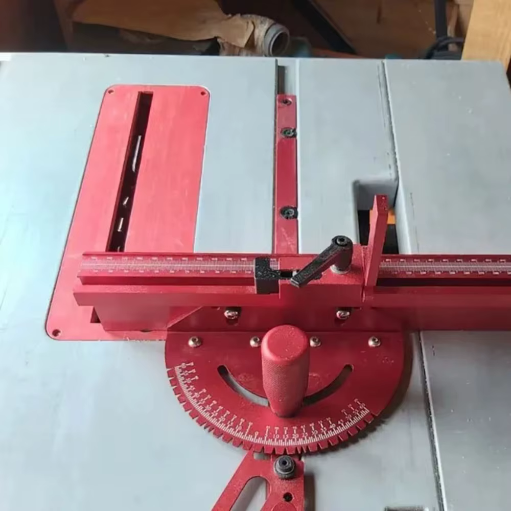 Barre de coupe à onglets 3/4x3/8 po avec butée rabattable pour jauge d'onglet de scie sur table