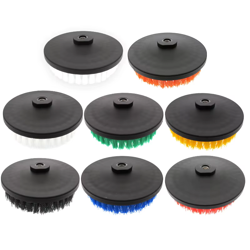 Perceuse creuse de 4/5/6 pouces, brosse de nettoyage, filetage M10, gommage électrique, pour cuir, plastique, meubles en bois, salle de bains, intérieur de voiture