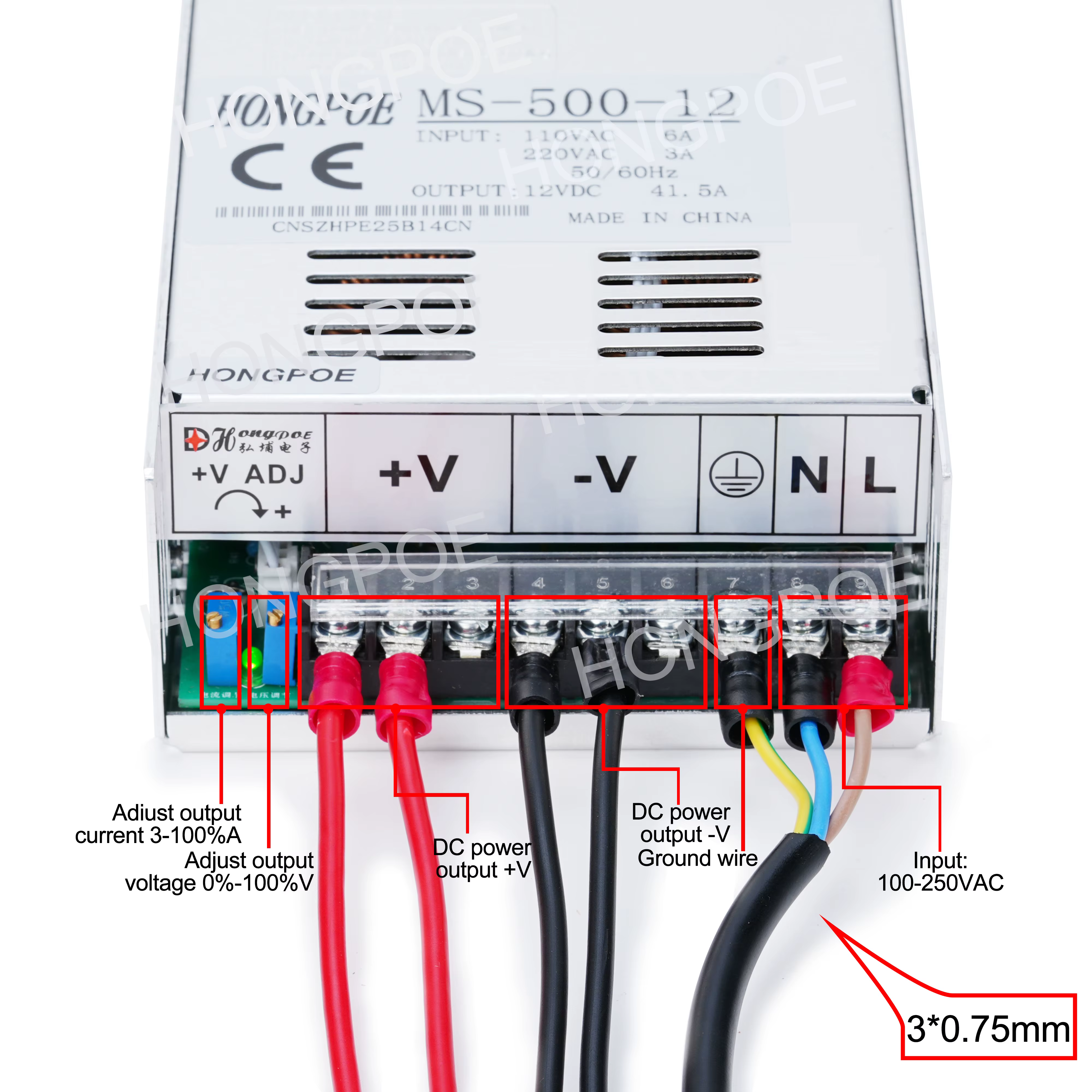 Alimentation réglable 500W 600W 1000W 1500W