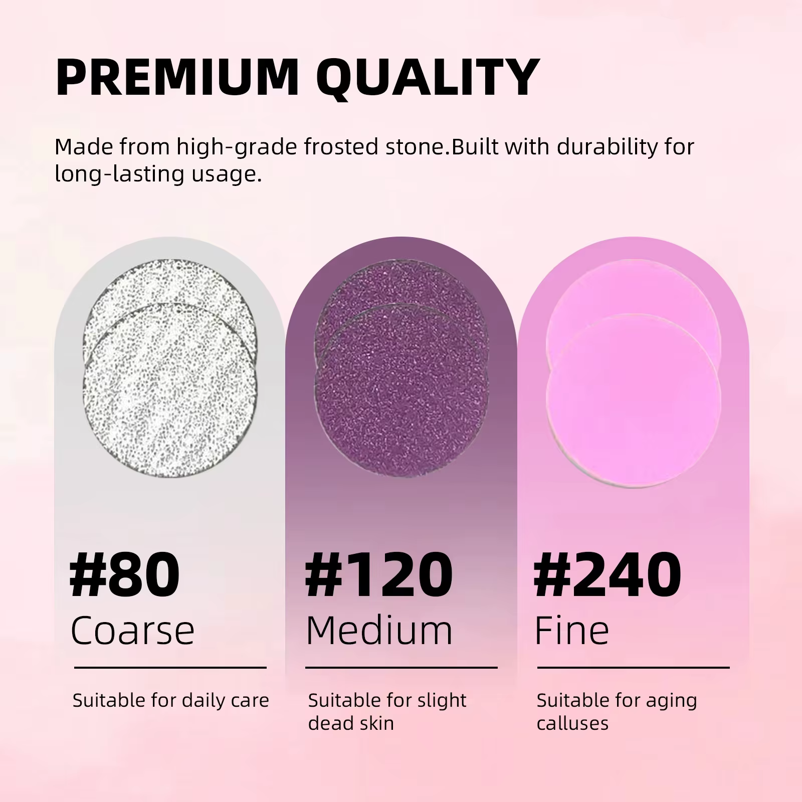 Disque de ponçage de 25 mm avec embout de perceuse à ongles en métal # 80 # 120 #
