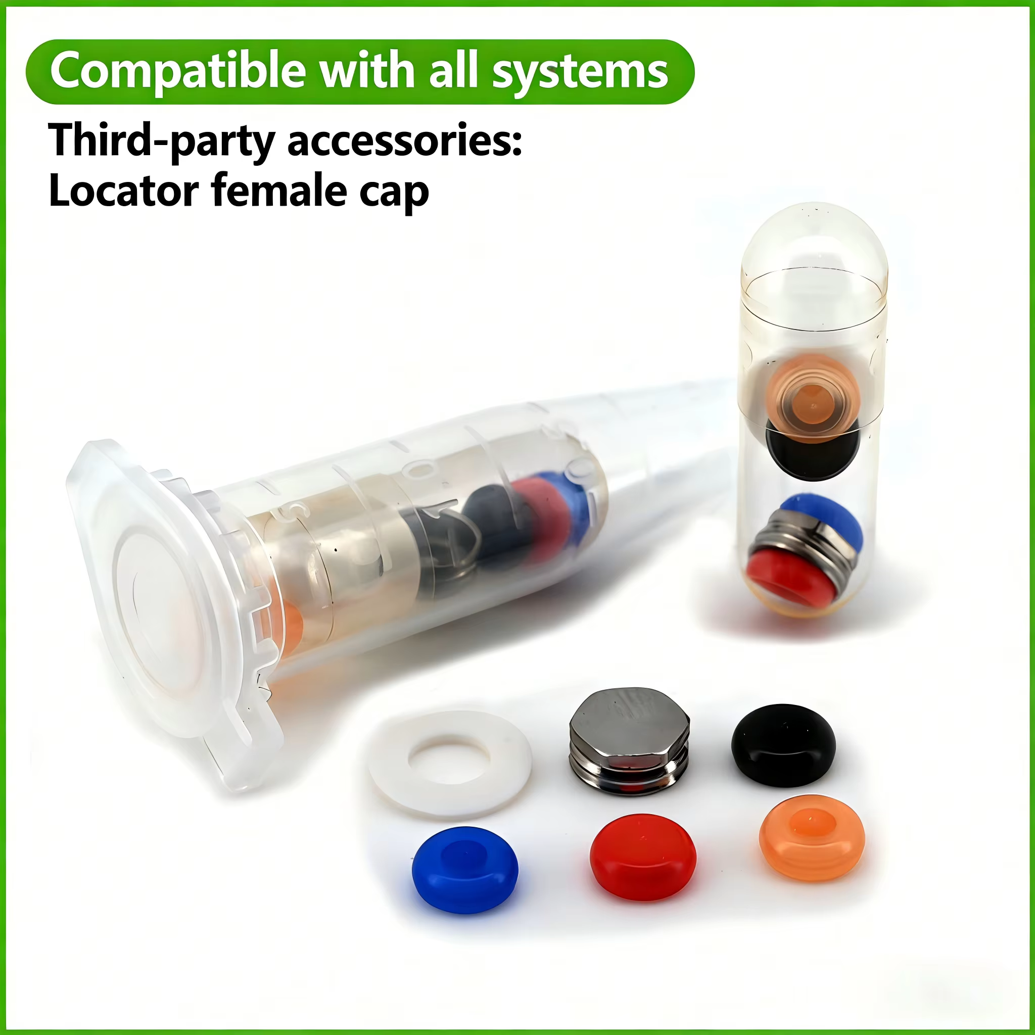 Kit de capuchons et de tournevis OSSTEM LOCATOR avec analoge de laboratoire