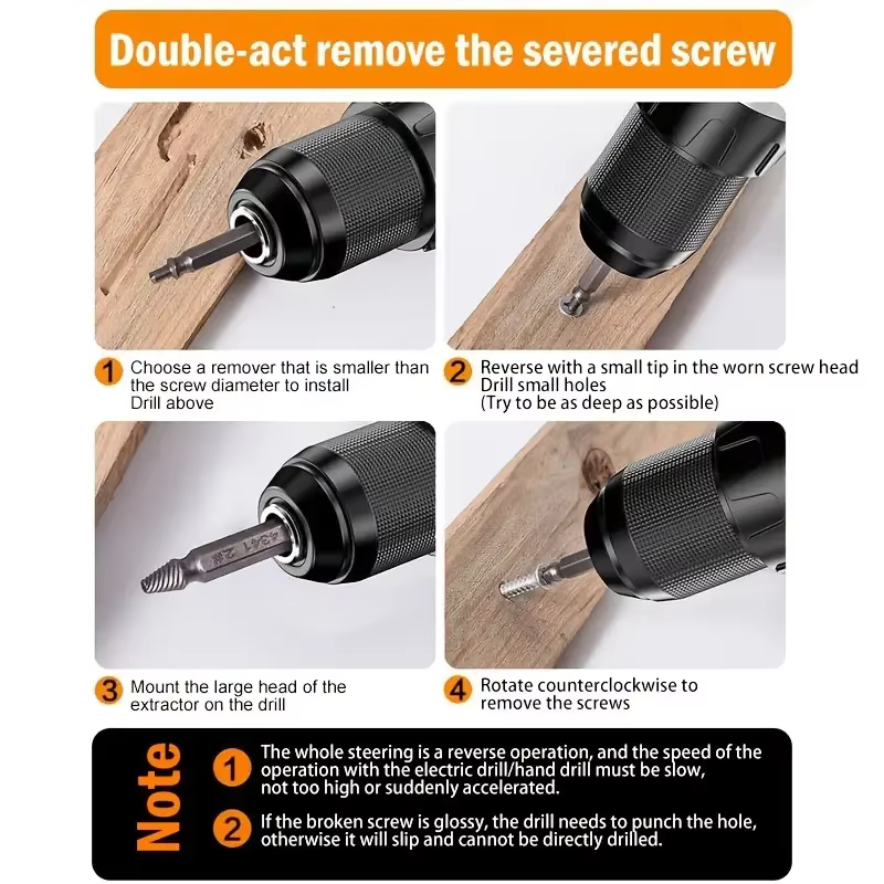 Extracteur de vis et boulons endommagés