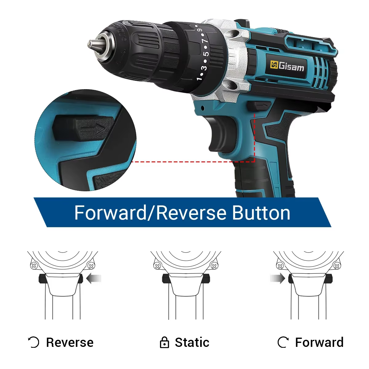 Perceuse sans fil 21V, tournevis électrique