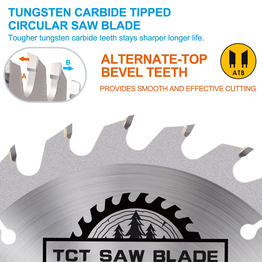 CMCP 1 pièce TCT lame de scie circulaire 150mm disque de coupe du bois à pointe en carbure 16T 24T 30T pour outil