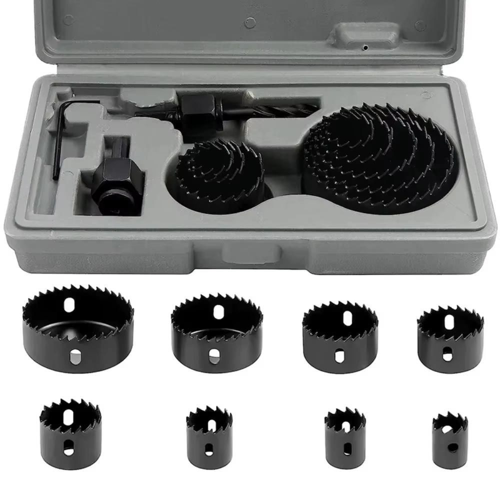 Kit de 11 scies cloches de 19-64 mm pour bois, métaux et alliages, avec étui