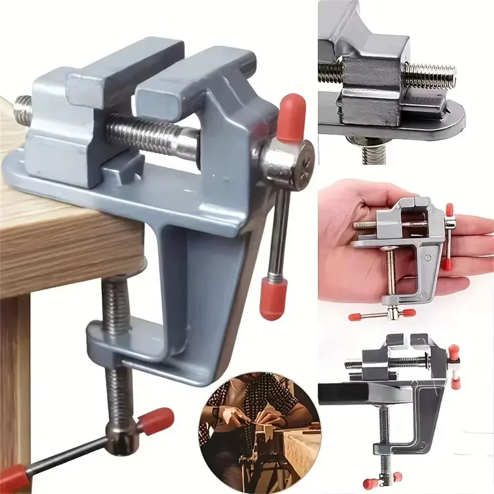 Mini étau de table multifonctionnel en aluminium de 3