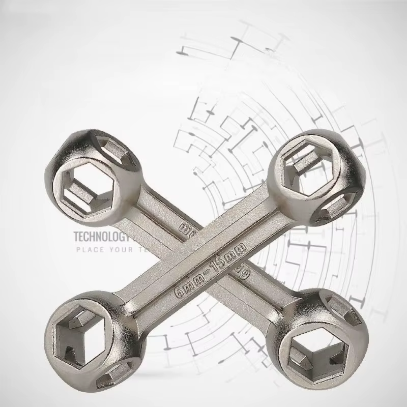 Clé à douille hexagonale portable multifonctionnelle 10 en 1
