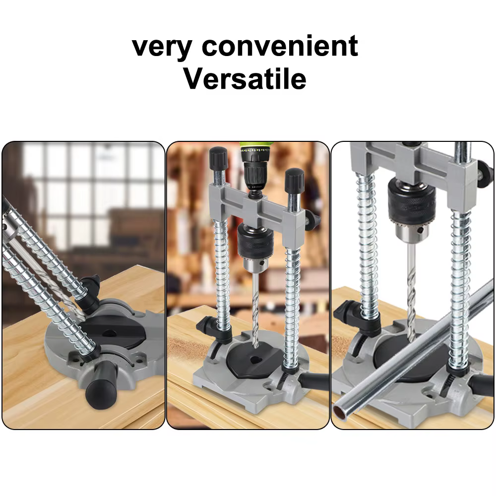 Support de perceuse multifonctionnel avec colonne en acier