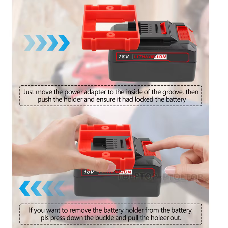 Support de batterie adapté à Einhell Power x-change, support d'outil électrique, accessoires de fixation, support de batterie mural, 1/3/5/6 pièces