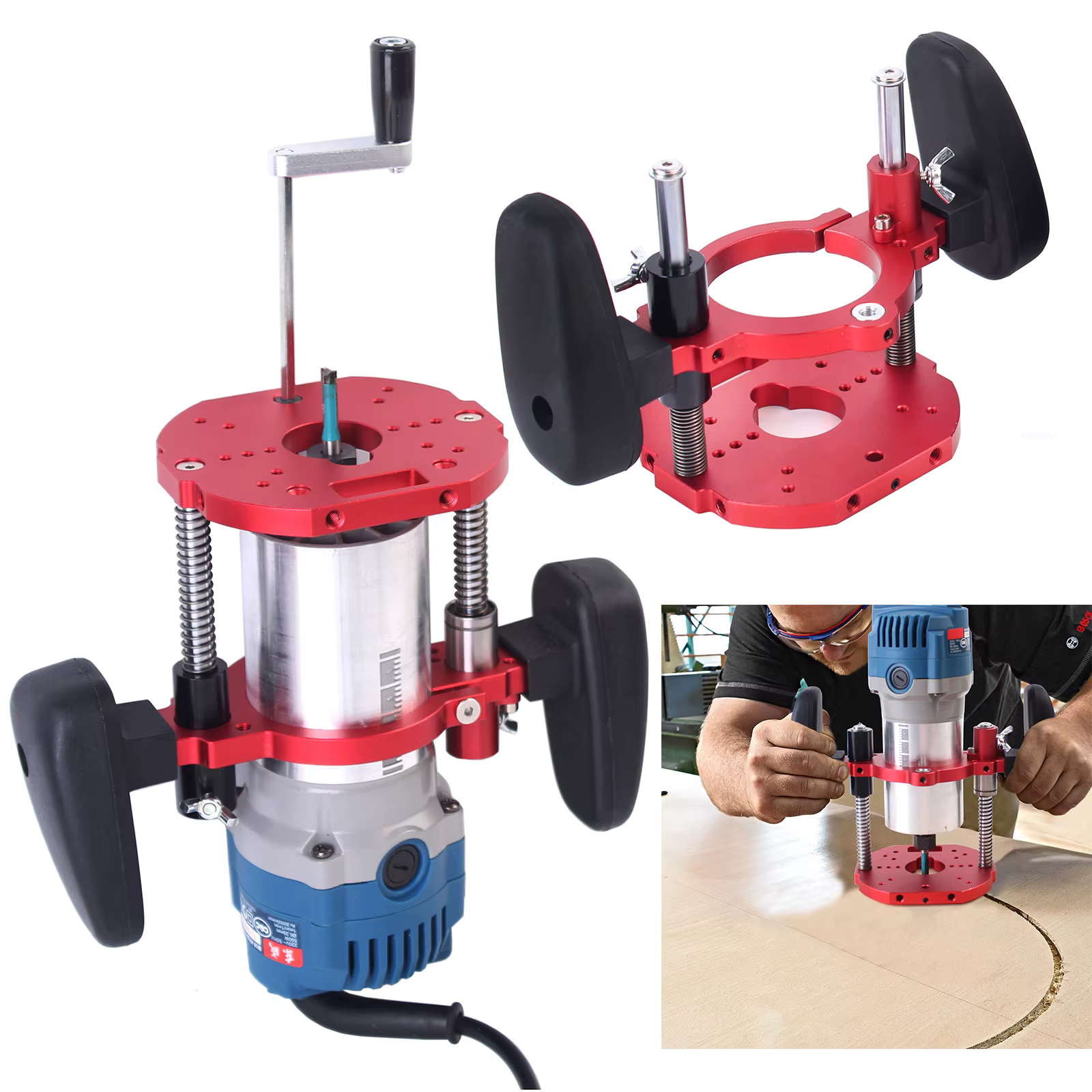 Base de routeur plongeant pour Machine de découpage