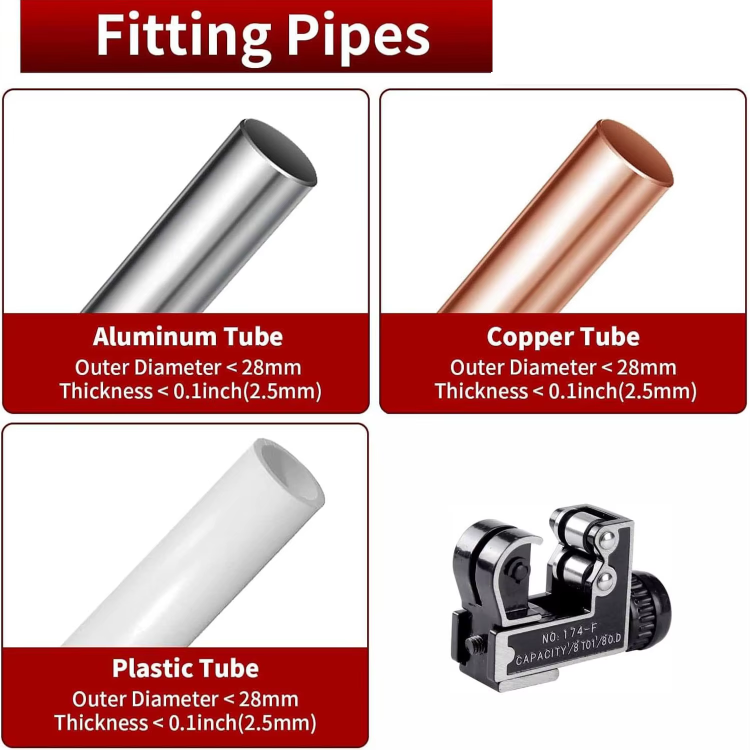 Coupe-tubes pour tubes en cuivre