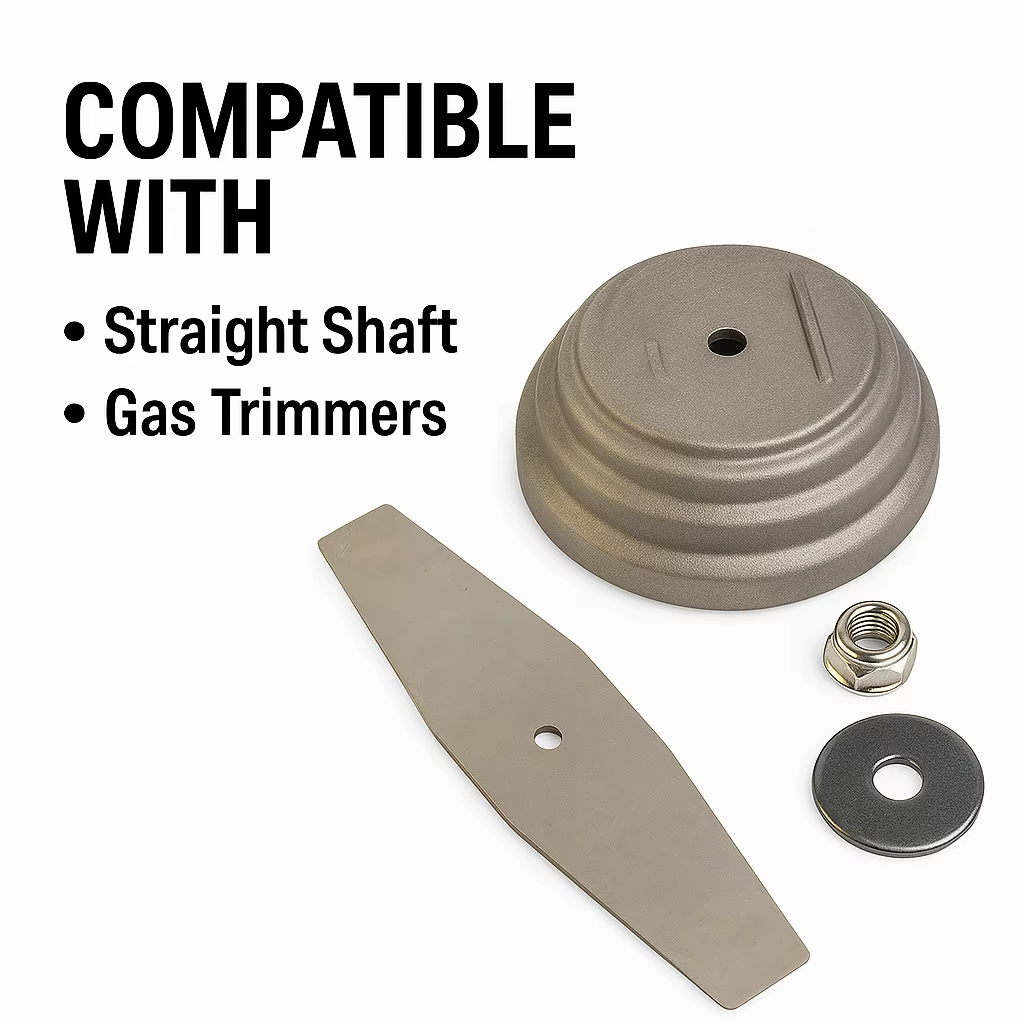 Lames de scie universelles et durables en métal, accessoire de couvercle en plastique pour coupe-herbe, tondeuses à gazon, Kit de vis pour outils électriques de jardin