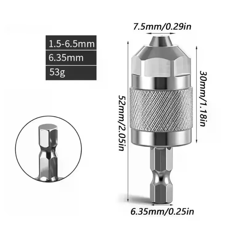 Adaptateur de mandrin de perceuse pneumatique à changement rapide