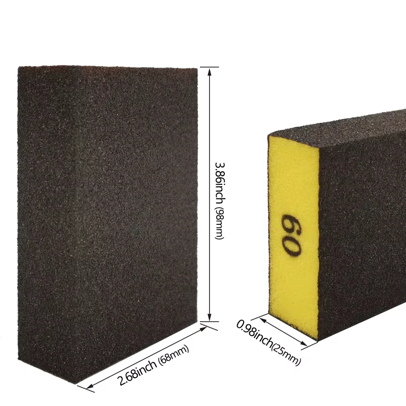 6 pièces/ensemble (60 80 120 180 240 320) bloc de ponçage épais moyen fin