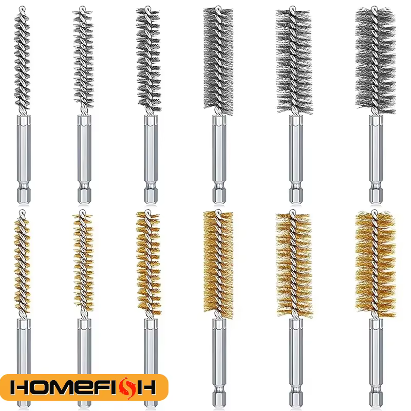 Brosse de nettoyage en fil torsadé en acier inoxydable pour perceuse électrique et visseuse à chocs