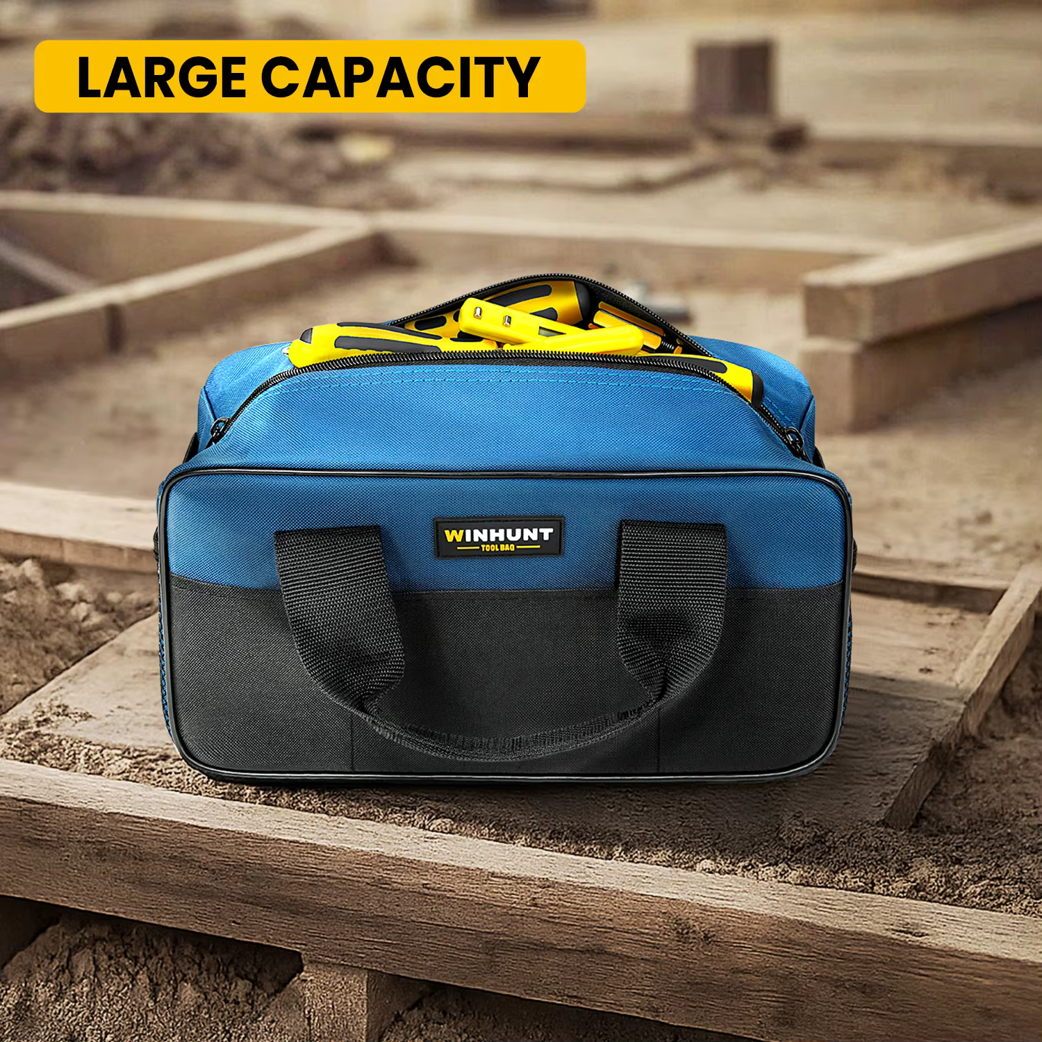 Sac à outils, organisateur de rangement robuste avec plusieurs poches