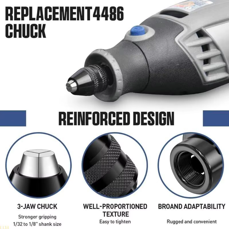 U13A 15pcs Drill Chuck Collet Set Copper Collètes Chucks pour outil rotatif 1/32 "à 1/8"