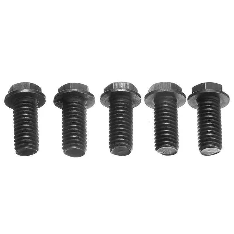 Vis de lame de scie M8 X 18mm, filetage gauche, bride hexagonale pour Machine à découper, haute résistance et dureté, outil non facile à rouiller, 5 pièces