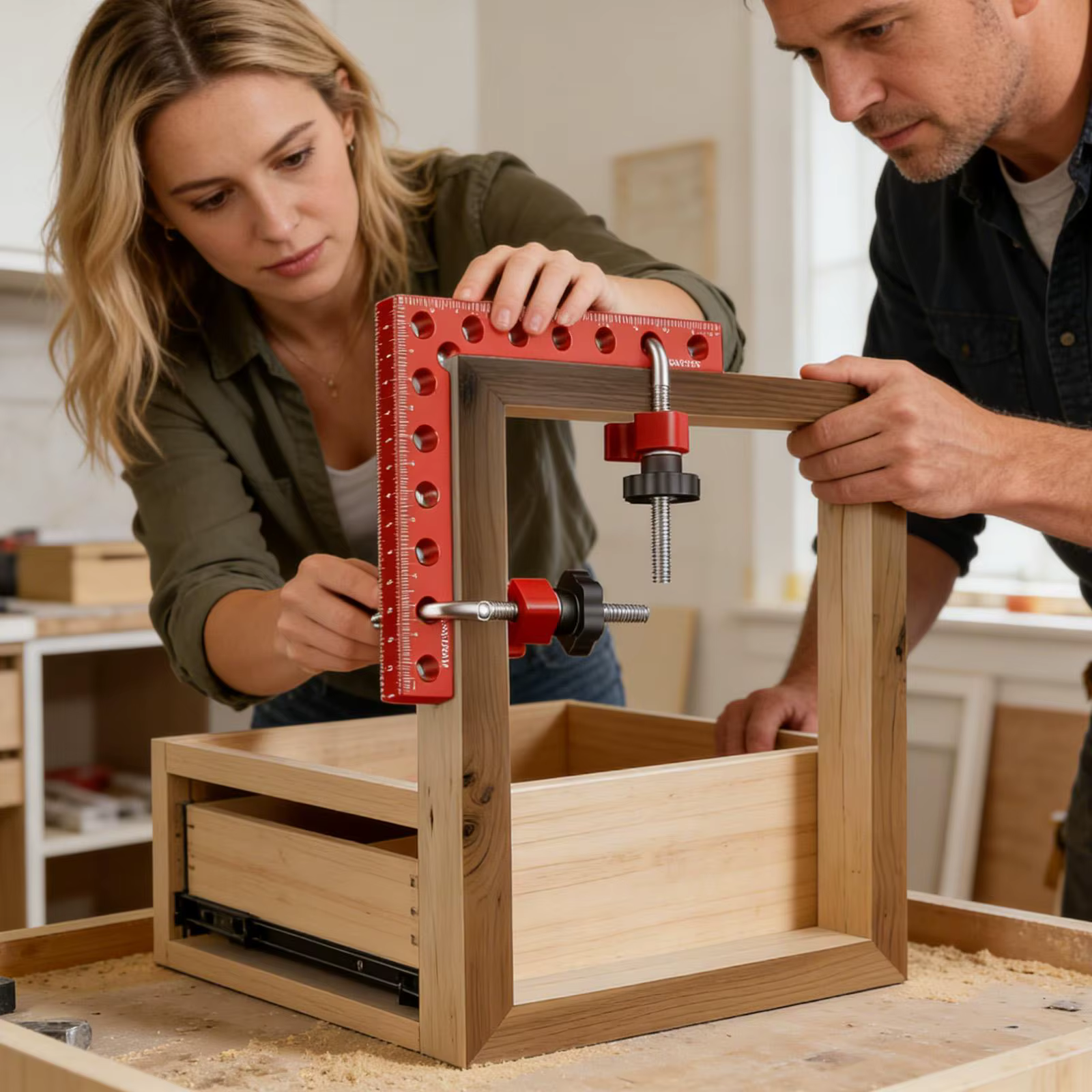 Serre-joints d'angle pour le travail du bois