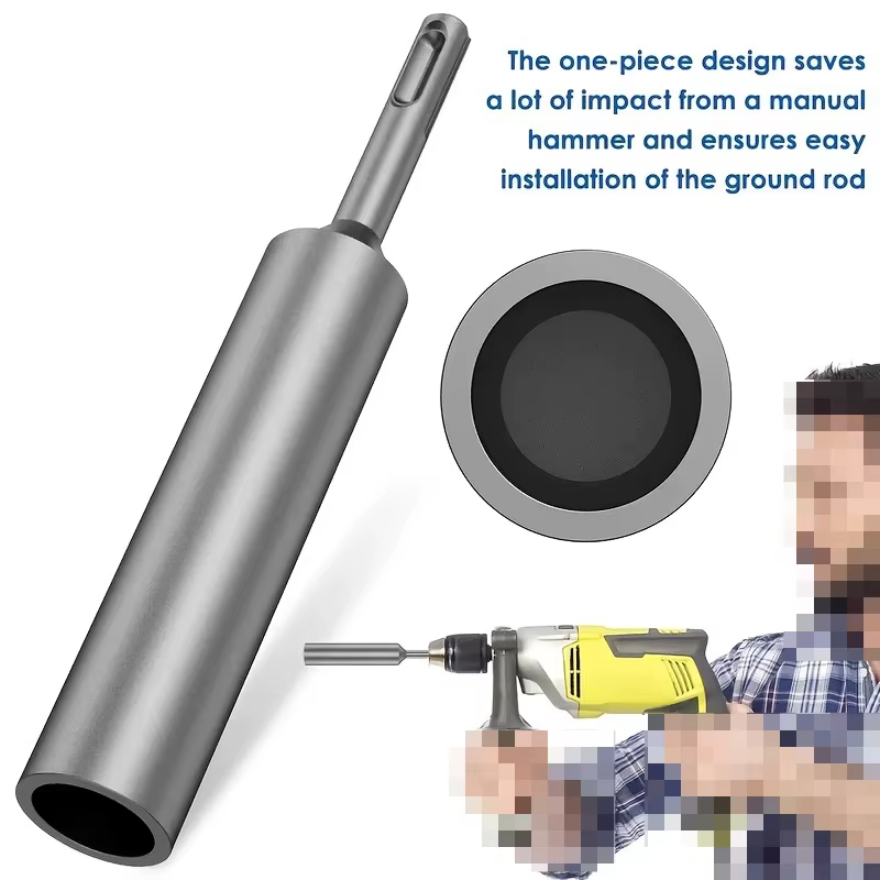 Poinçon de terre durable M12 en acier trempé robuste pour perceuse à percussion rotative