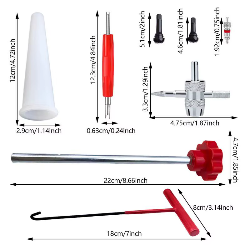 Kit d'outils de Valve de pneu à changement rapide, pour voiture, moto, vélo, remplacement et Installation faciles de tige de Valve