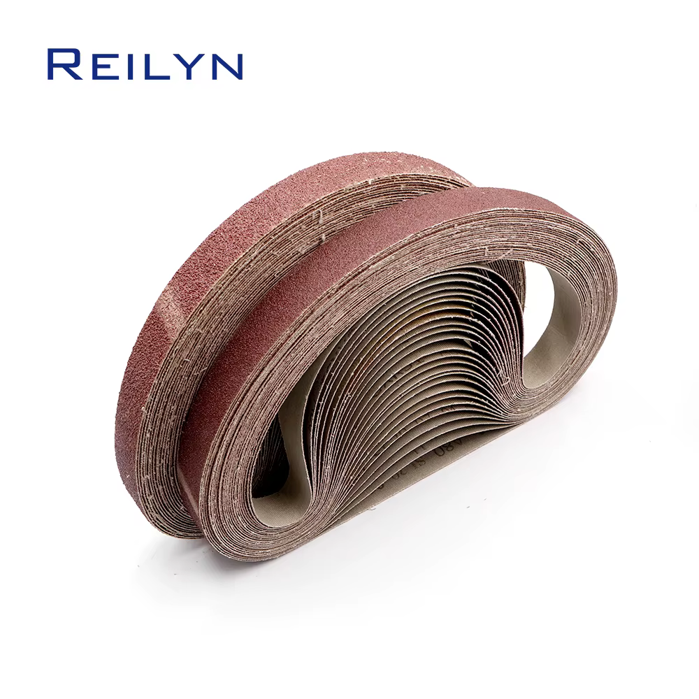 10 pièces bandes abrasives 760x25mm papier de verre bande Abrasive 40/60/80/120/180/240/320/400 grain pour ponceuse