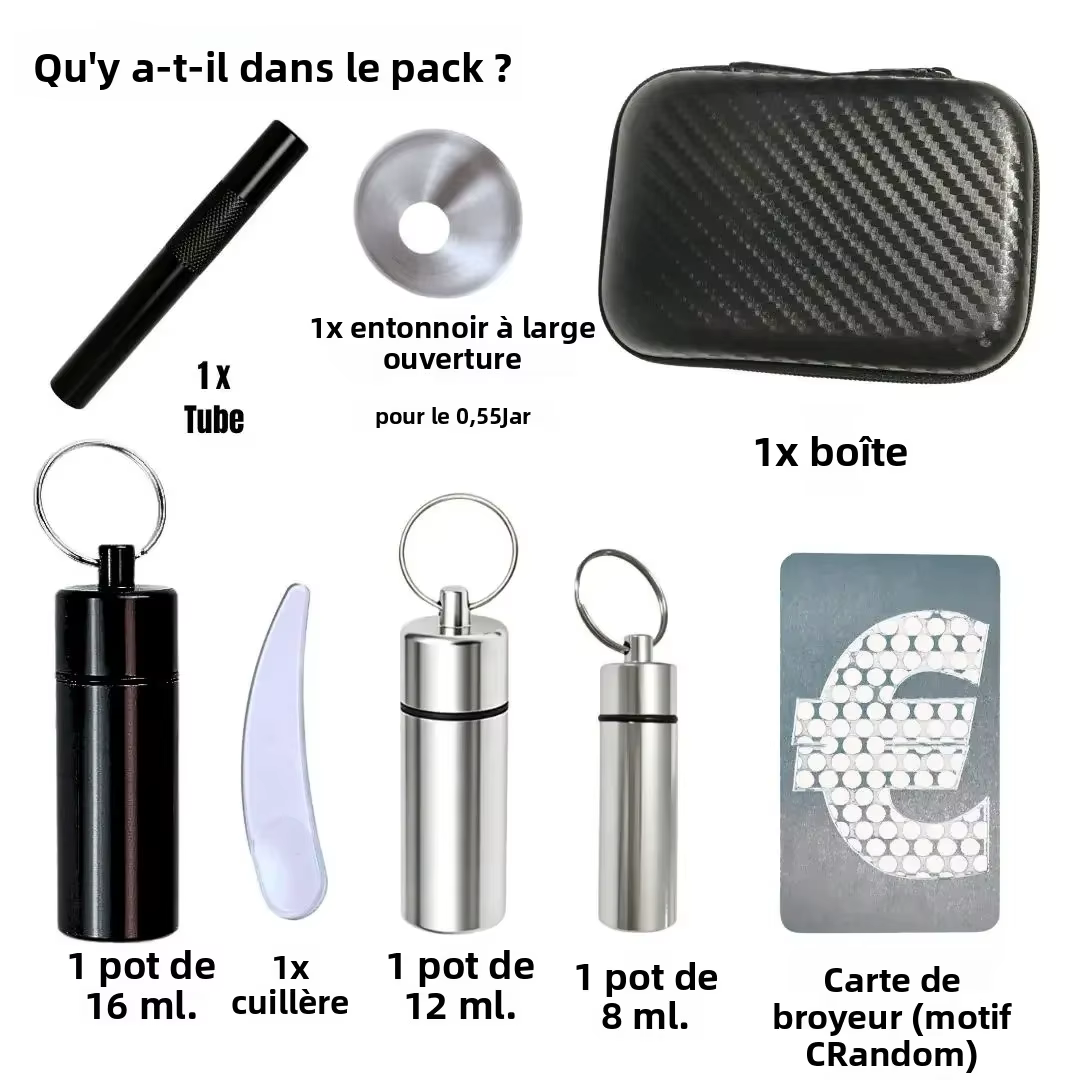 Kit de broyeur portable avec boîte de rangement