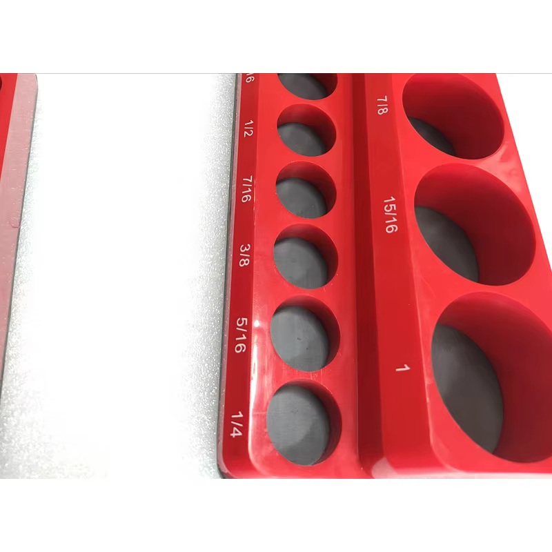 Support de rangement de douilles magnétiques rouges