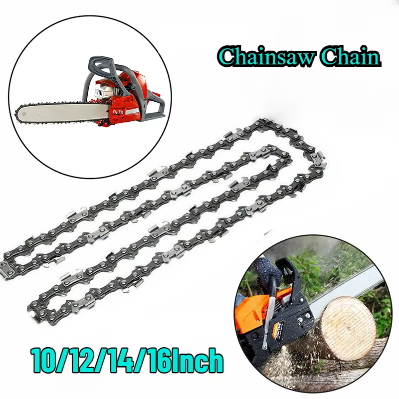 Chaîne de tronçonneuse 3/8 "LP 40/45/50/52/55//56/59 maillons d'entraînement.050" jauge 10/12/14/16 pouces accessoire de scie électrique tronçonneuse de remplacement