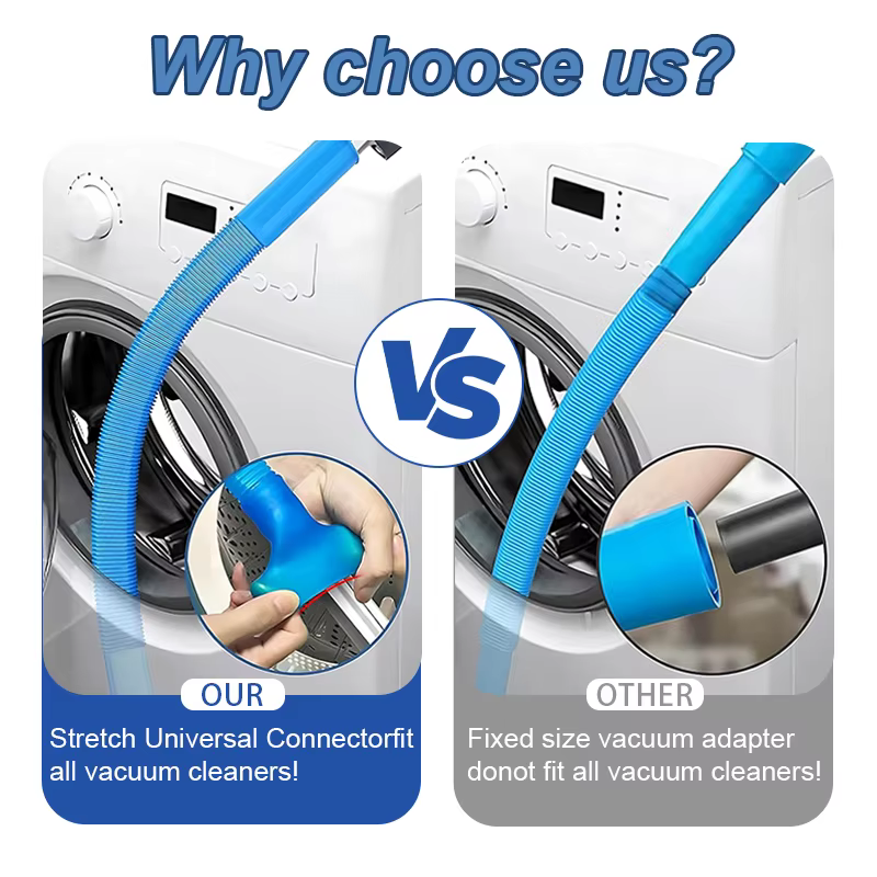 1 pièce : Nettoyeur de conduit de sèche-linge amélioré : accessoires de tuyau d'aspirateur