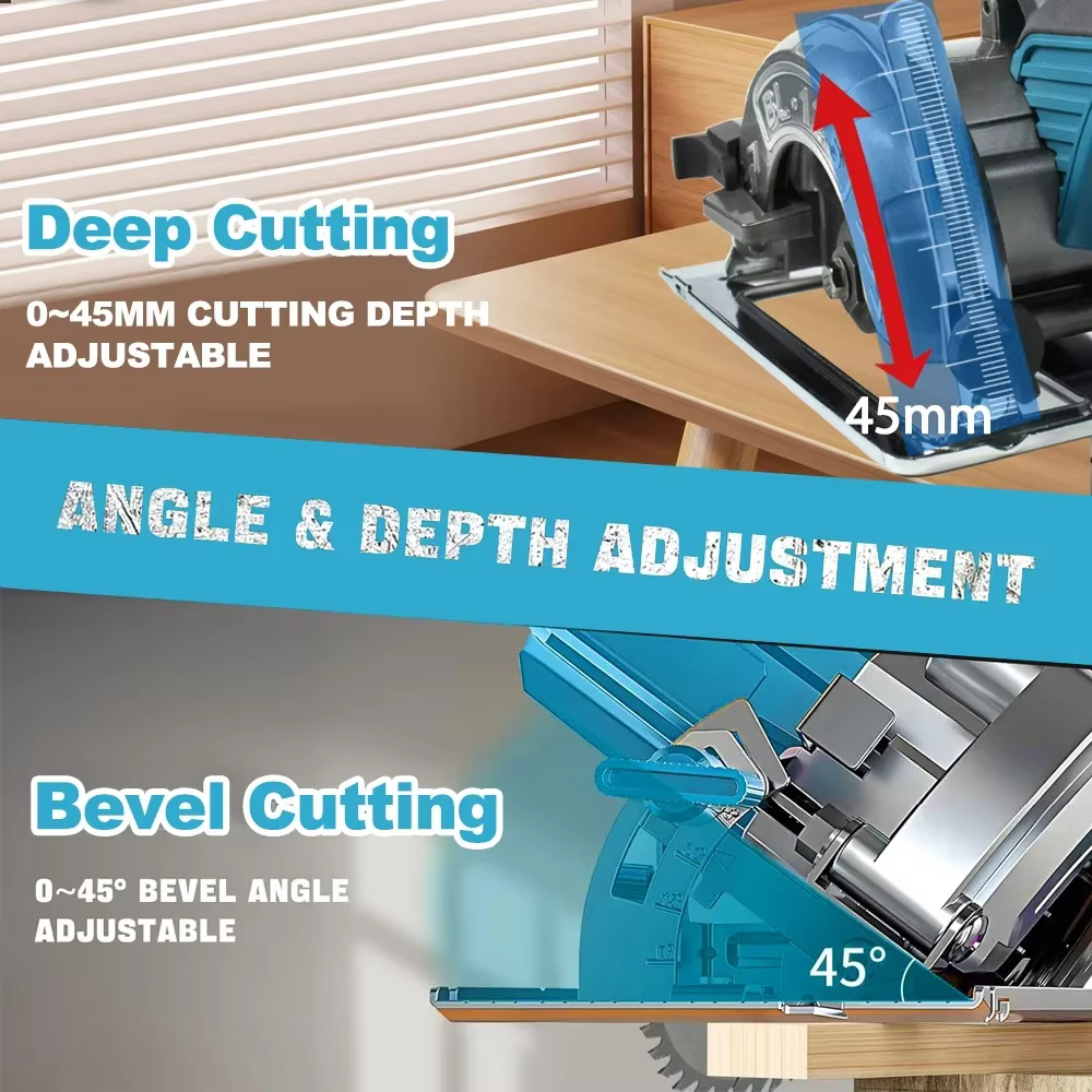 Makita-Scie circulaire électrique aste sans balais