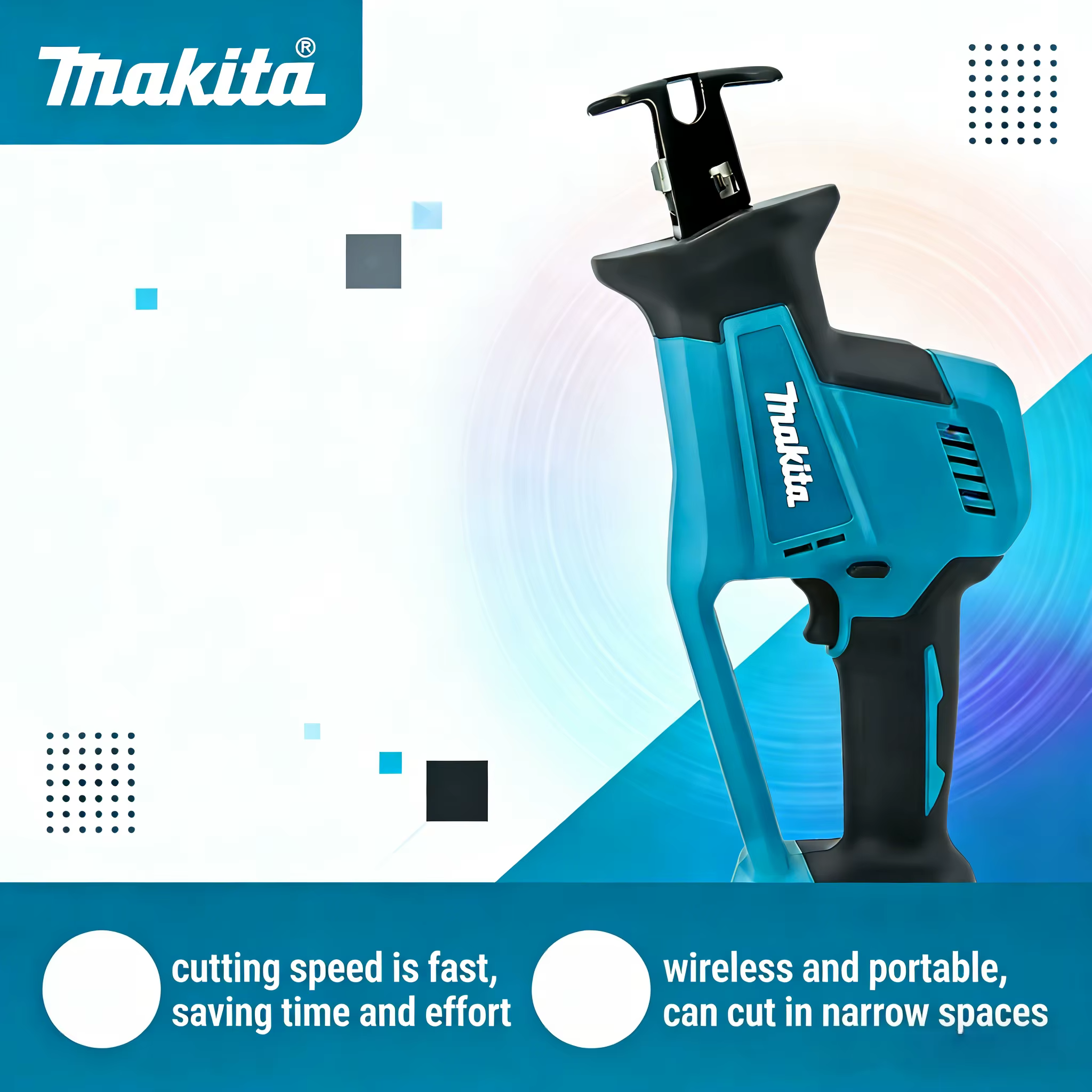 Scie sauteuse sans fil Makita 18V LXT DJR189 avec vitesse variable et changement rapide de lame (machine uniquement)