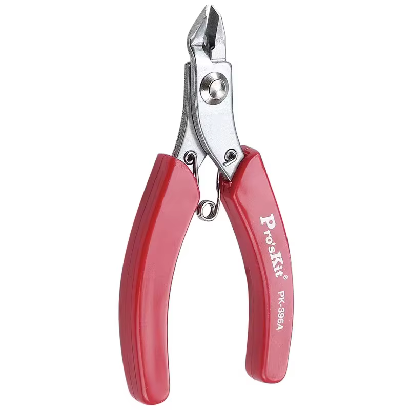 Proskit 1PK-396A/1PK-396B pince antidérapante de précision en acier inoxydable avec poignée rouge électronique bricolage outils à main de réparation domestique