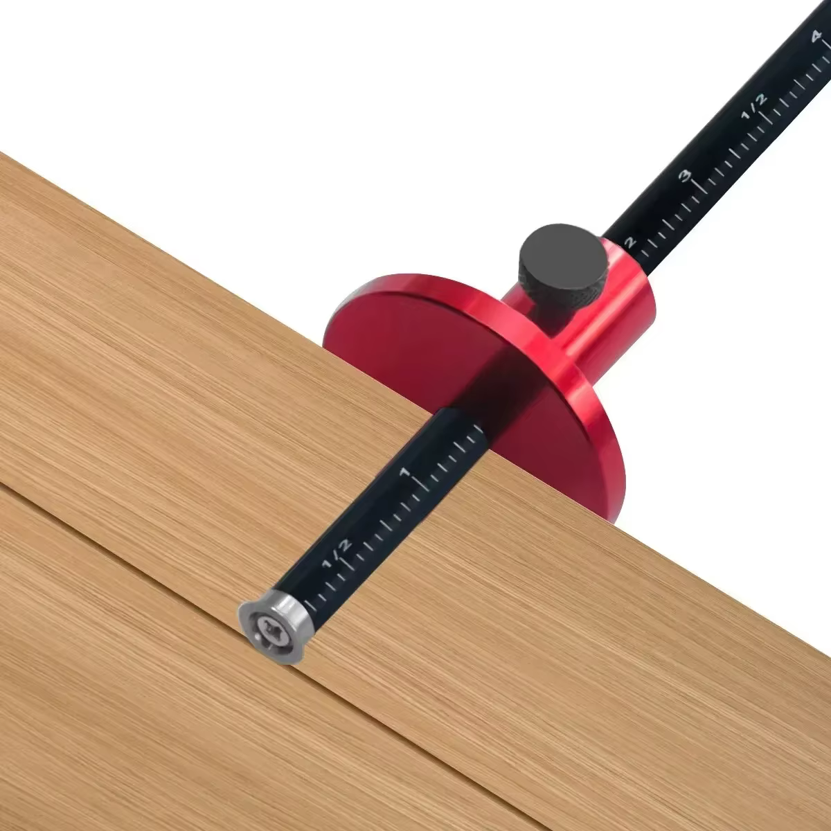 Outil de traçage et de marquage pour le travail du bois avec échelle en pouces et en mm pour dessiner des lignes