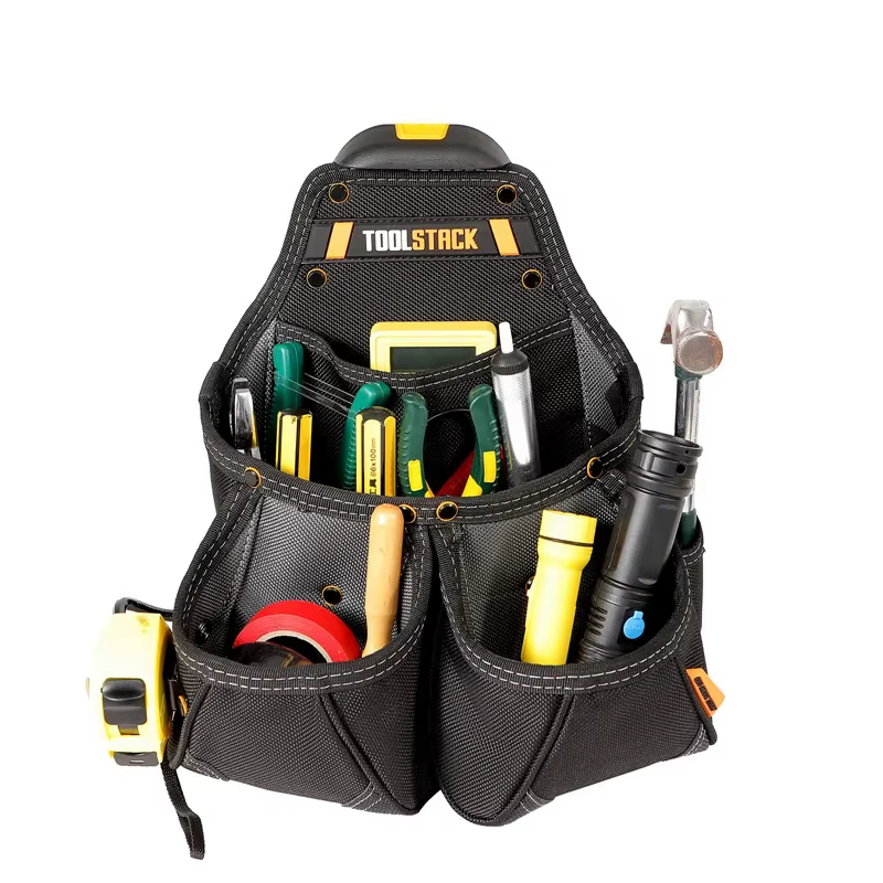 TOOLSTACK Ceinture porte-outils multifonctionnelle à double poche pour électricien