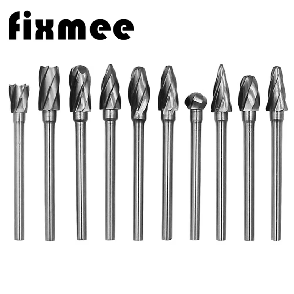 Lot de 10 fraises en carbure 3*6mm pour découpe aluminium
