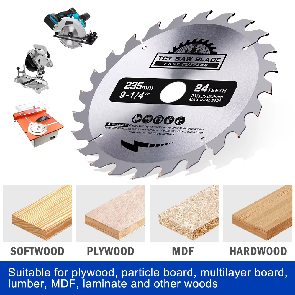 CMCP 1pc 235mm lame de scie circulaire TCT