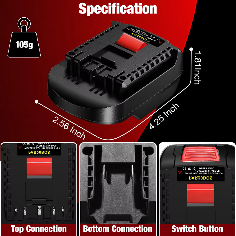 ALASICKA PAR20BOS adaptateur de batterie
