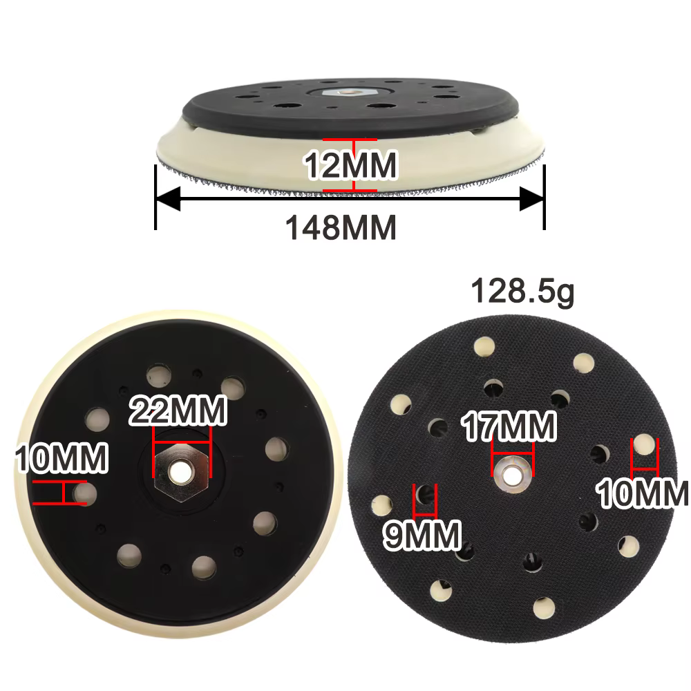 Disque de polissage de tampon de support de ponceuse de 6 pouces pour BO6050 197314 -7
