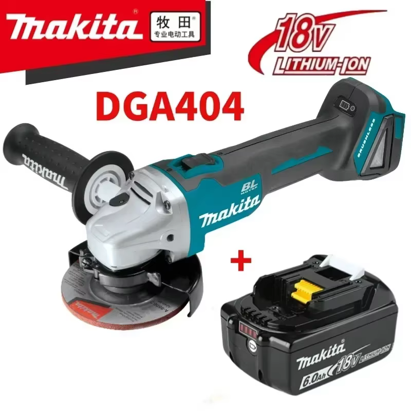 Meuleuse d'angle électrique sans fil au lithium Makita 125 DGA404 18V