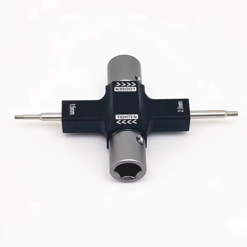 Clé Quad M5 avec outil de roulement unidirectionnel intégré, tournevis 1.5mm/2mm, hélice de dégagement, moteur sans balais pour Drone RC FPV