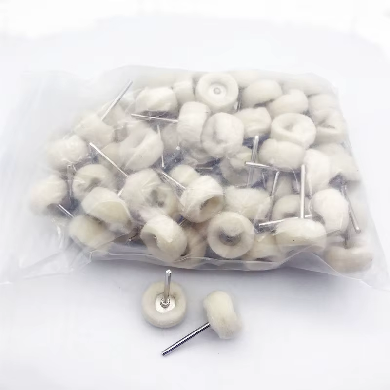Mini tête de ponçage, disque abrasif en feutre