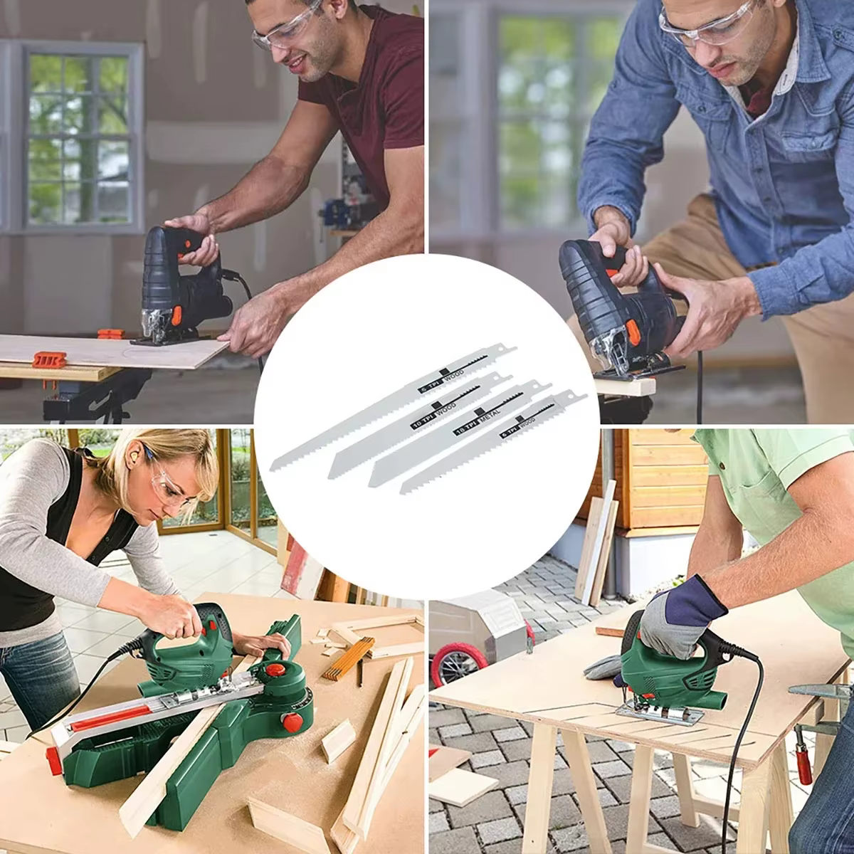 10 lames de scie alternative multi-usages pour bois