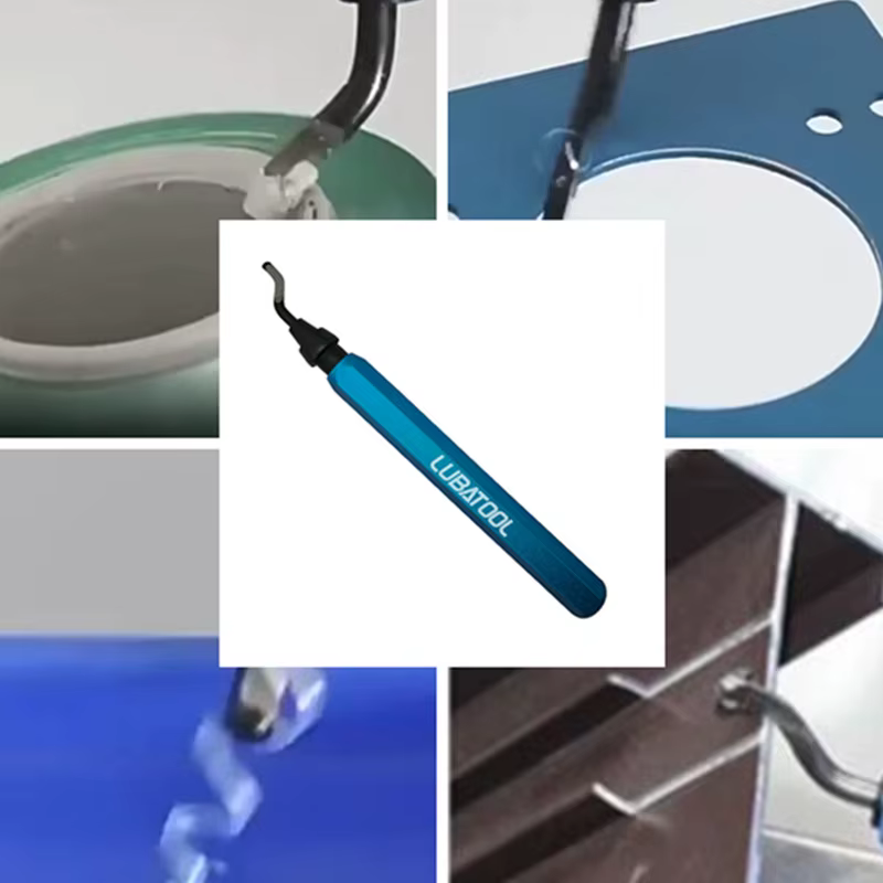 LUBATOOL Outil d'ébavurage avec 11 lames en acier HSS