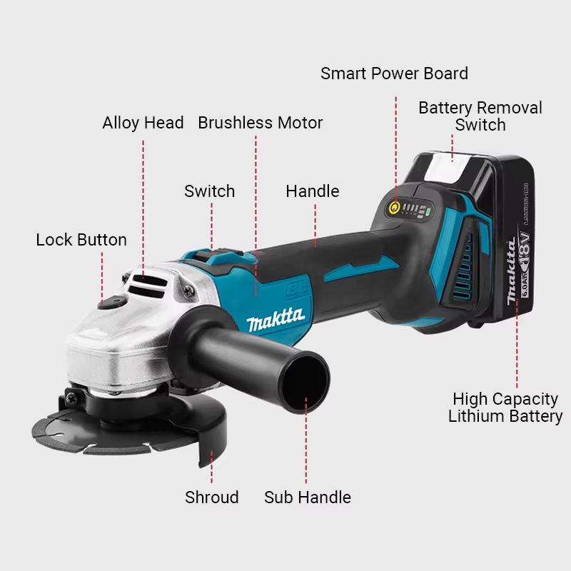 Meuleuse d'angle Makita DGA506 18V 125/100mm