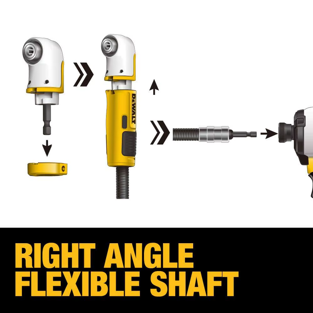DEWALT DWAMRASET MAX FIT ®   Accessoires modulaires d'outils électriques de perceuse de conducteur de système d'angle droit