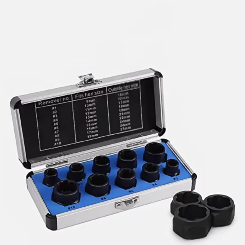 Kit d'outils pour enlever les vis avec mallette de rangement rigide