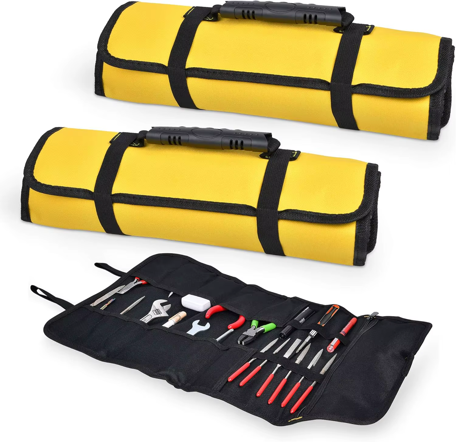 Sac de rangement enroulable pour outils