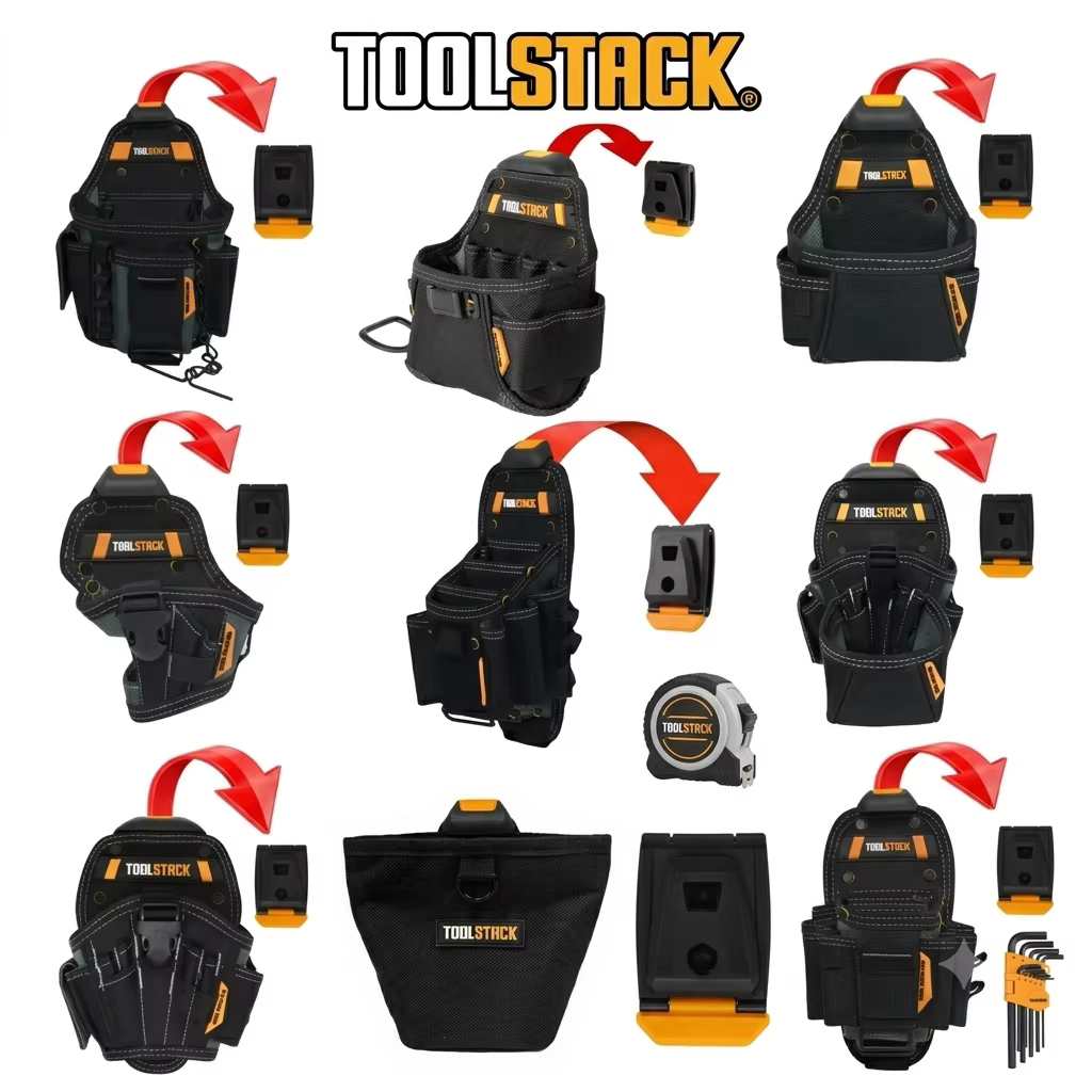 TOOLSTACK Sac à outils robuste pour électricien